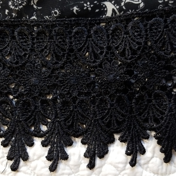 IRIS LA black white paisley camisole tank top - Picture 7 of 7